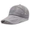 Gorra de verano de malla transpirable para hombre de mediana edad, con protector solar, gorra de béisbol con visera hueca, gorra de pesca al aire libre