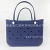 Moda Europeia e Americana Cor Sólida Bolsa Eva com Furos, Bolsa de Praia e Piscina, Bolsa de Praia DIY, Expansível, Bolsa de Mão Portátil para Armazenamento