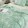 Popular Colcha de Verano Estampada Lavada de Algodón Fresca Hecha a Medida, Colcha Delgada de Aire Acondicionado para Verano, Colcha para Siesta en Dormitorio Estudiantil