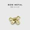 Botão de Metal Dourado com Diamante e Laço para Casaco de Terno Botão Doce para Suéter de Tricô Casaco de Tricô Vestido Fivela Decorativa