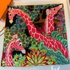 Regalo para Mamá y Personas Mayores Moda de Alta Gama Bufanda de Seda Versátil Cuadrada sin Tirantes Decorativa de Verano