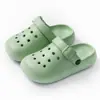Tamancos Infantis Coreanos para Pais e Filhos, Sandálias Fechadas de Verão da Moda para Uso Externo, Eva Antiderrapante, Sola Macia, Sandálias de Casal