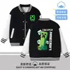 Chamarra de ropa de Minecraft para niños, chamarra de béisbol Creeper, ropa infantil de manga larga para primavera y otoño, moderna