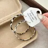 Pendientes de Aro Grandes con Estampado de Leopardo Retro Estilo Europeo y Americano para Mujer, Pendientes Elegantes de Gama Alta Estilo Hong Kong, Accesorios de Oreja Exagerados de Moda