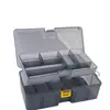 Caixa Luya de Camada Dupla Caixa de Armazenamento Multifuncional para Iscas Artificiais Iscas Macias Equipamento de Pesca Acessórios de Pesca Caixa de Ferramentas para Pesca em Água Salgada Caixa Plástica