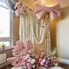 Decoración de cortina de tela estilo coreano para una habitación de bodas, juego de decoración de bodas, guirnalda, sala de estar de la novia, bata de baño, pared de fondo para fotos