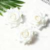 Simulação de pano de seda canto rosa cabeça de flor decoração interior salão de casamento flor decorativa flor artificial tiro adereços