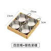 Caja Combinada de Almacenamiento con Bandeja Jiugongge Plato Vajilla Cocina Fruta Seca Plato Pequeño Fruta Comida Plato Separador
