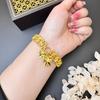 Pulseira Vietnamita de Ouro Areia com Fivela Dupla para Homens e Mulheres, Acessórios de Nicho Versátil Atacado Yiwu, Joias Transfronteiriças do Sudeste Asiático Novos Produtos