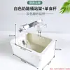 Soporte y Cubo para Defecación de Loros, Estructura para Trepar al Baño, Poste de Soporte para Defecación en Punto Fijo, Plataforma de Entrenamiento para Pájaros Criados a Mano