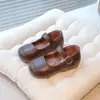 Zapatos Mary Jane de Cuero para Niñas Estilo Primavera y Otoño Suela Suave Zapatos de Princesa Zapatos Individuales para Niños Zapatos Negros de Rendimiento Ligeros Antideslizantes Zapatos para Niños