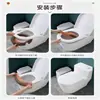 Almofada de Assento de Vaso Sanitário de Pelúcia para Casa, Espessada para o Inverno, Universal para Todas as Estações, Capa de Assento de Vaso Sanitário, Almofada de Anel de Assento de Vaso Sanitário de Lã