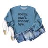Amazon Wish Sigry Transfronterizo Europeo y Americano No Puede Fútbol Adiós Carta Estampada Sudadera Casual Top