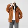 Chaqueta con capucha para mujer, estilo nuevo de primavera y otoño, talla grande, corte holgado, cortavientos e impermeable, para senderismo al aire libre
