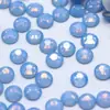 Japonés suave plano azul verde rosa nieve proteína vidrio Diamante Vidrio agua Diamante luz terapia uña Diamante diy joyería