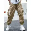 Amazon Wish Pantalones Cargo Deportivos de Exterior de Primavera y Otoño para Hombre con Bolsillos y Puños, Dropshipping Disponible