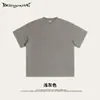 2025 Verano Marca de Moda Simple Cuello Redondo Holgado Lavado Manga Corta Camiseta Deportiva de Alta Calidad Camiseta Base Superior Tendencia para Hombre