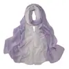 Novo Estilo Cachecol de Chiffon com Pérolas em Gradiente de Cor Círculo com Strass Cachecol de Minorias Étnicas Lenço de Cabeça Africano Malaio Indonésio