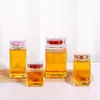 Venta Directa Botella Transparente de Nido de Pájaro con Miel, Botella Vacía con Tapa, Botella Hexagonal de Vidrio, Frasco de Almacenamiento Sellado para el Hogar, Botella para Encurtidos