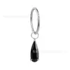 Pendientes de Piercing de Zirconia de Colores Gotas de Agua, Versión Dual Chapada en Oro de Aleación de Titanio, Pendientes Apilables Unisex, Suministro Transfronterizo