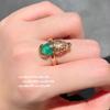 Pulsera de Piedra Preciosa Pixiu de Ágata Esmeralda de Myanmar Nuevo Estilo Chino Chapado en Oro de 18K Colgante Pixiu Zirconia Esmeralda