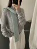 Cachecol baguette de mistura de lã moderno e estiloso para outono e inverno, perfeito para criar um look único, aquecedor de pescoço pequeno de fabricante transfronteiriço