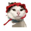 TicTok Chuanying Comércio Exterior Transfronteiriço Estação Independente Novo Chapéu de Morango de Moda Tricotado à Mão de Desenho Animado Japonês