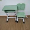 Mesa de estudo infantil de plástico ABS personalizada, mesa para ensino fundamental, mesa de escrita com elevação manual, conjunto de mesa e cadeira escolar