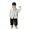 Casaco Infantil Outono/Inverno Estilo Hipster Cool Três em Um Destacável 2026 Nova Roupa Infantil Bebê Estilo de Rua Corta-vento
