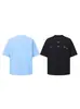 Nanxia Nuevo Estilo de Verano Retro Americano Sencillo Casual Manga Corta de Moda Camiseta con Letra Unisex Holgada