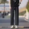 2026 Nueva Marca Americana de Moda Callejera Pantalones Rectos Sueltos Jeans Cropped Americanos Negros