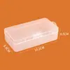 Caja Rectangular Transparente de PP Caja de Plástico Caja de Embalaje para Accesorios Electrónicos Caja de Almacenamiento para Teléfono Móvil Resistente a Caídas Caja Vacía Engrosada con Tapa abatible