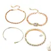Joyería Transfronteriza Europea y Americana Pulsera Retorcida Personalizada Retro Piedra Preciosa de Imitación Pulsera Punk Exagerada de Gama Alta Pulsera Venta al por Mayor