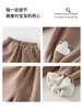 Pantalones de Felpa Forrados para Bebé Primavera y Otoño Ropa para Niñas Bebés Estilo Coreano Versátil Casual Pantalones Largos Niños Pequeños Ropa de Otoño