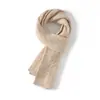 Bufanda Cuello Térmico de Punto de Doble Capa 100% Cachemira Pura Consinee, Suave y Cálida, Adecuada para Hombres y Mujeres