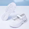 Zapatos de enfermera para mujer son transpirables, acolchados, resistentes, no abrasivos, hechos de piel de vaca, zapatos médicos cómodos, zapatos médicos transpirables de verano