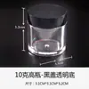 Caixa de Armazenamento de Joias para Nail Art Transparente Redonda Quadrada Caixa de Embalagem 12 Compartimentos Removível Multi-Funcional Ferramentas para Nail Art