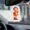 Colgante de Niña Estilo Chino de Acrílico Transfronterizo Plano para Interior de Coche Nueva Decoración de Espejo Retrovisor