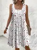 Vestido de Verano y Primavera 2026 para Mujer Tallas Grandes Estampado sin Mangas Holgado Transfronterizo Europeo y Americano Amazon Aliexpress