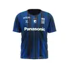 Camiseta Esportiva Redonda de Manga Curta com Estampa Digital Respirável Tecido Olho de Pássaro para Treinamento de Futebol Camiseta Top de Fã da J League Japonesa