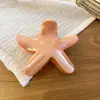 Pinza para el Cabello de Estrella de Mar Acrílica Transfronteriza, Accesorio para el Cabello Dulce y Elegante de Nicho, Versátil para el Viaje Diario