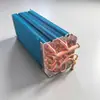 Evaporador de Congelador Comercial Tipo Aletas Intercambiador de Calor de Refrigeración Película Azul Evaporador Anticorrosión para Gabinetes de Conservación de Enfriamiento