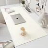 Tapete de Mesa, Extra Grande, Resistente a Manchas, à Prova d'Água para Escritório, Protetor Ocular, Tapete de Computador Ecológico de Alta Qualidade, Couro PU, Mouse Pad Simples de Cor Sólida