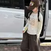 Conjunto de Dos Piezas para Niña con Camiseta de Manga Larga Estampada con Letras y Pantalones Casuales 2026 Nuevo de Moda Versátil Moda para Niña Grande 9