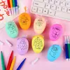 Material para Aula de Arte de Ovos de Grafite de Natal, Prêmios para a Turma Toda, Brinquedos Educacionais Pintados à Mão e para Colorir, Prêmios para Jardim de Infância