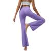 Calças de Perna Larga de Alta Elasticidade com Sensação Nua Primavera e Outono Calças de Yoga com Efeito Peach Butt Outono e Inverno Casuais de Cintura Alta Fitness Flare Calças Compridas