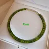 Nuevo Collar de Ágata Verde Oliva Estilo Chino, Lujo Ligero Temperamento de Nicho, Cadena para Clavícula de Celebridad de Internet, Gargantilla de Ágata Verde