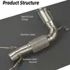 Tubo de escape Downpipe turboalimentado no catalítico B48, adecuado para BMW MINI Cooper S JCW X1 X2 2.0L
