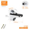 2 piezas de aleación de zinc clip ajustable para vidrio laminado clip de boca de pez clip F clip para partición fija clip de olecranon laminado