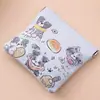 Bolsa de Cosméticos à Prova de Estilhaços, Bolsa Portátil Anti-Pressão para Batom de Menina, Bolsa de Armazenamento Fofa de Desenho Animado, Bolsa com Fechamento Automático